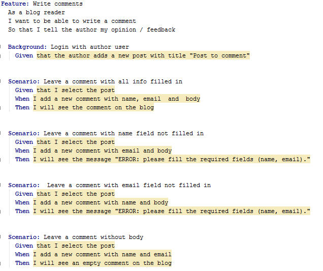 Feature File Example