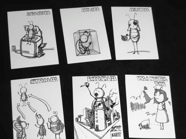 software testing comic cards